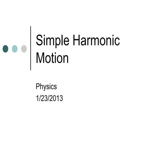  simple harmonic motion