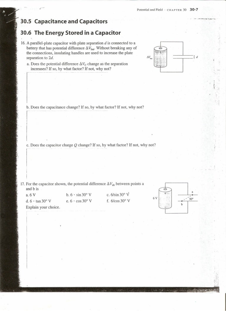 Physics Worksheet