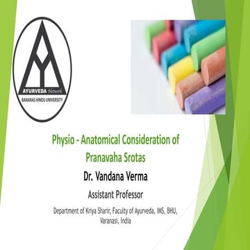 Physio - Anatomical Consideration of Pranavaha Srotas