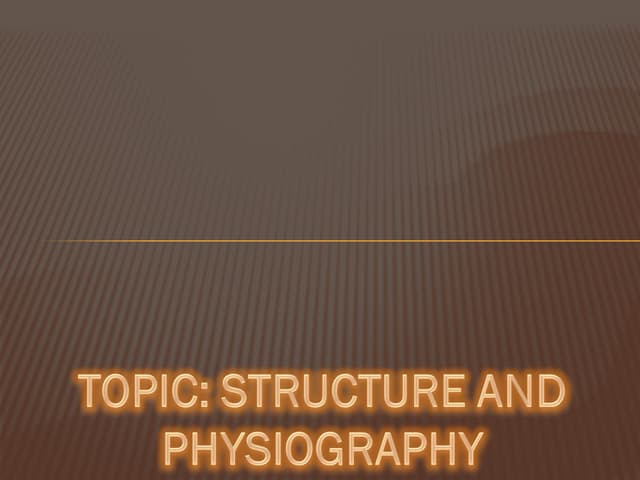 Physiography of india