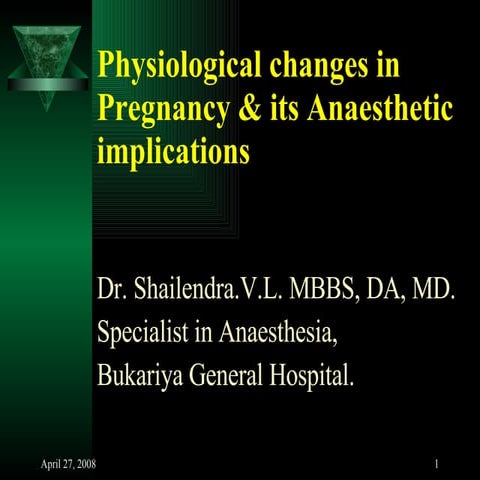 Physiological Changes In Pregnancy | PPT
