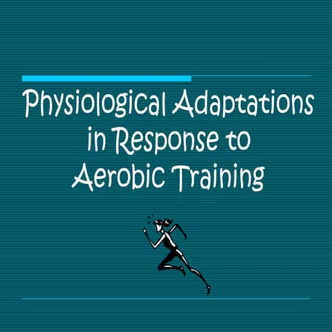 Physiological adaptations in response to aerobic training