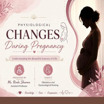 Physiological changes during pregnancy | PPTX