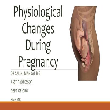 Physiological changes during pregnancy