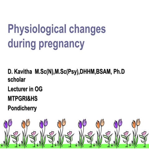 Physiological changes in pregnancy | PPT
