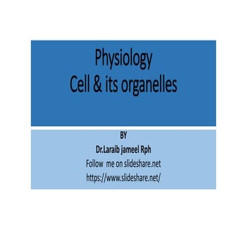 Cell & its organelles