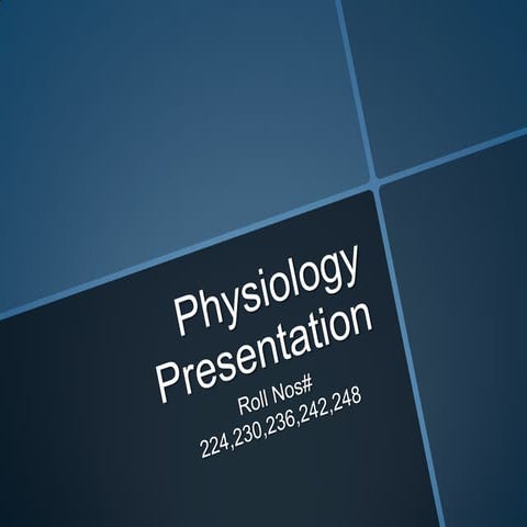 Physiology Presentation: RBC Indices 