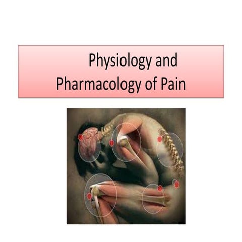 Physiology and pharmacology of pain