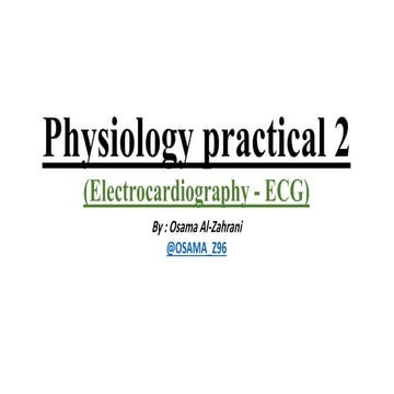Physiology (electrocardiography ecg)