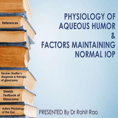 Physiology of aqueous humor