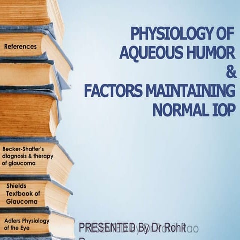 Production and flow of aqueous humor | PPTX