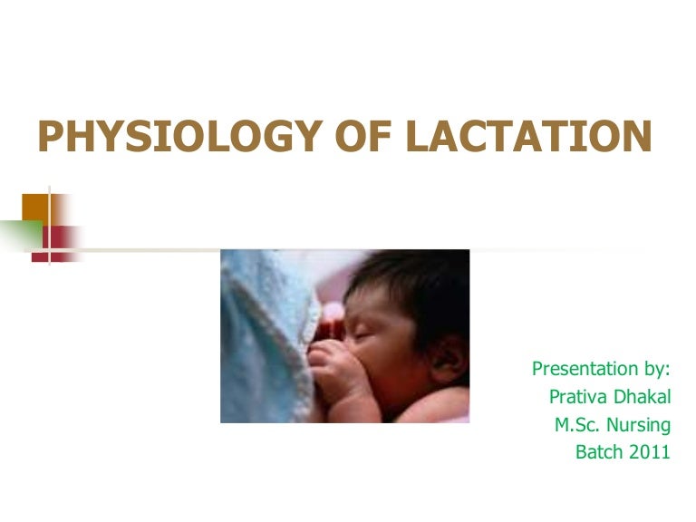 Physiology of lactation