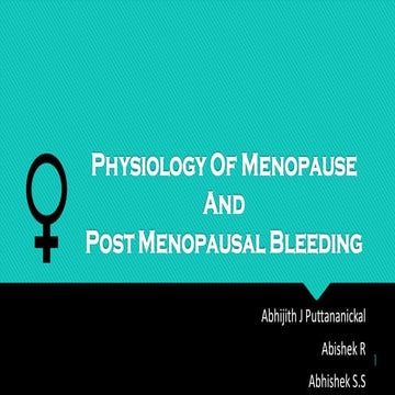 Post menopausal bleeding | PPTX
