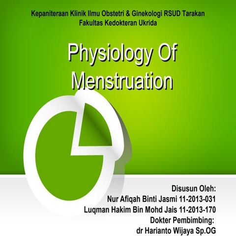 Physiology  of Menstruation 