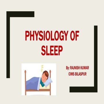 Physiology of sleep