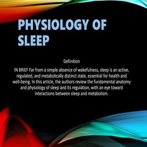 Physiology of sleep - medical information 