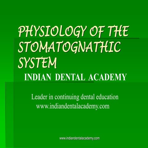 Physiology of the stomatognathic system /certified fixed orthodontic courses ...