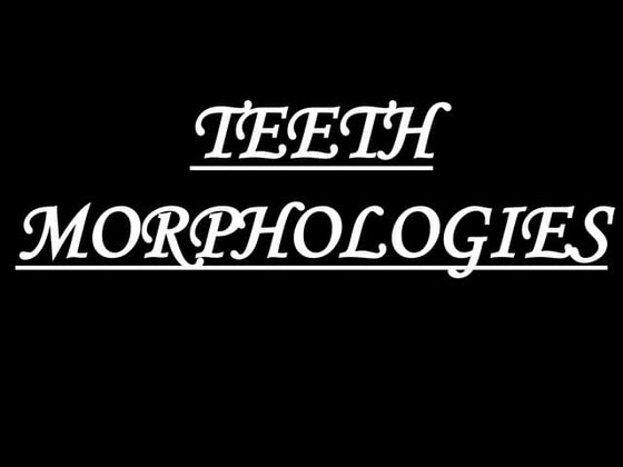 Physiologic tooth part 1 | PPTX