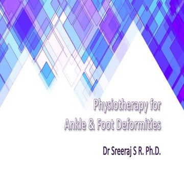Physiotherapy for ankle & foot deformities