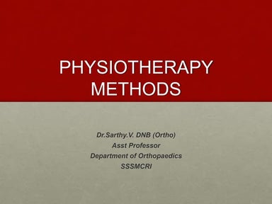 Physiotherapy methods