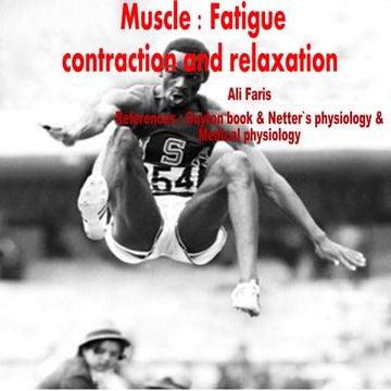  muscle fatigue