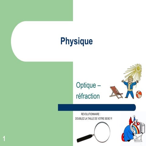 Physique - optique 2 - réfraction.pptscqsdfqDFF