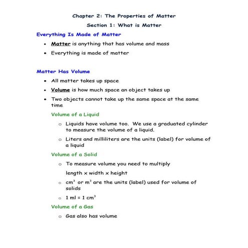 Phys sci ch 2 sec 1 & 2mod reading