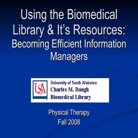 PT 610:  EBP and Information Management