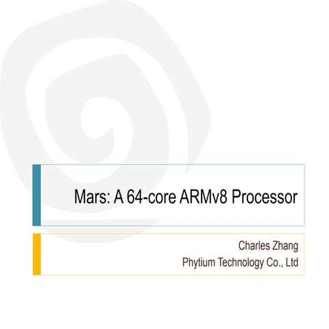 Phytium 64 core cpu preview