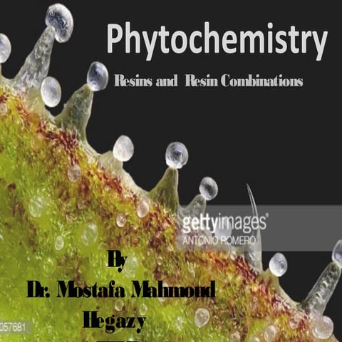 Phytochemistry resins and resin combinations