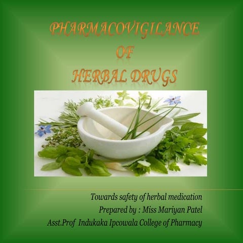 Phytopharmacovigilance