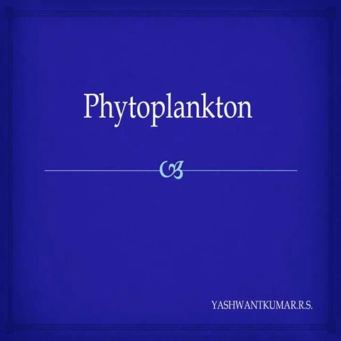 Phytoplankton