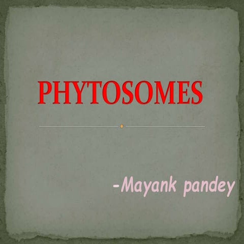 Phytosome | PPTX