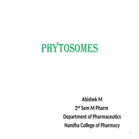 phytosome sem  2 POWER POIN PRESENTATION