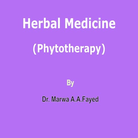 Phytotherapy 1 2020