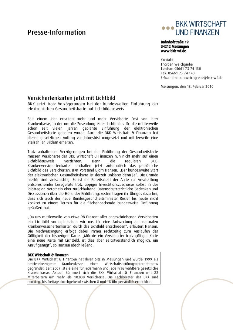 Pi Auch Ohne Egk Bkk Versichertenkarten Jetzt Mit Lichtbild 10 02