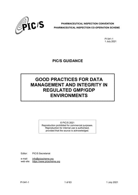 Data integrity & ALCOA+ | PPTX | Databases | Computer Software and ...
