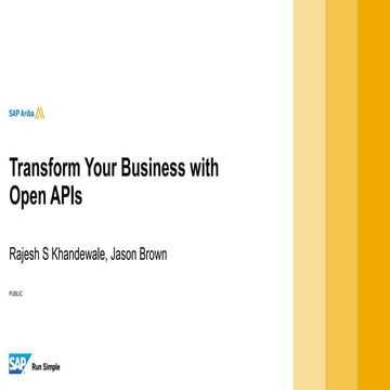 Transform Your Business with Open APIs