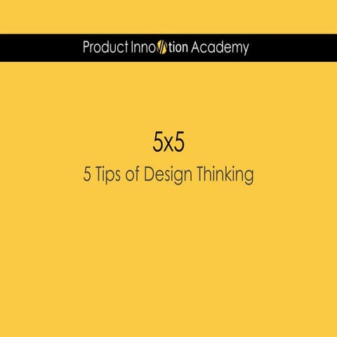 5 Tips of design thinking for product professional 
