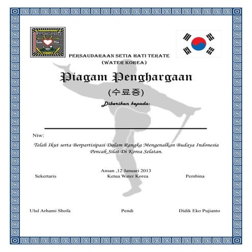 Piagam persaudaraan setia hati terate