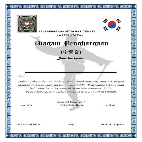 Piagam persaudaraan setia hati terate