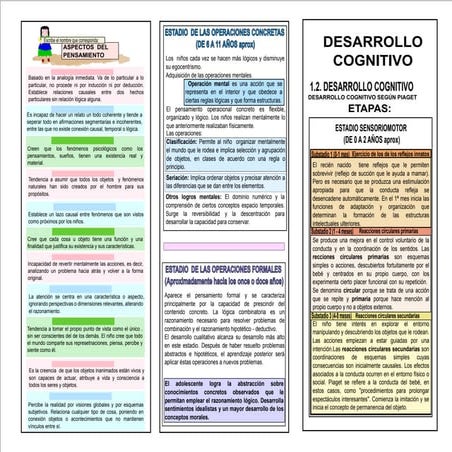 Piaget estadios triptico