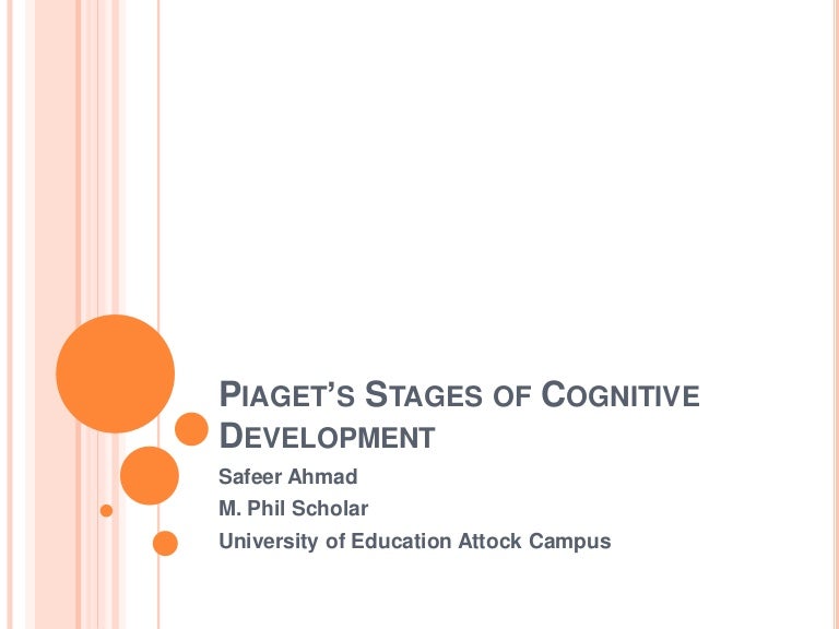 stages of cognitive development slideshare