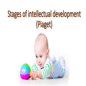 Piaget's theory of cogntive development