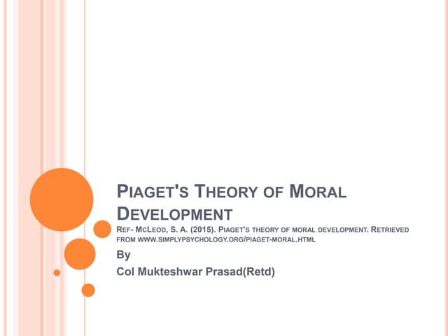 Piaget's theory of moral development