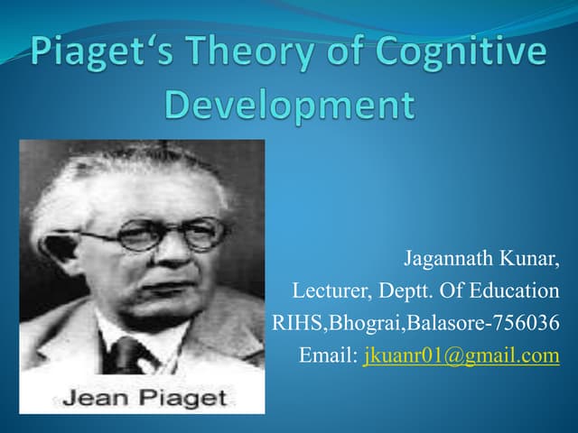 Piaget theory of cognitive development