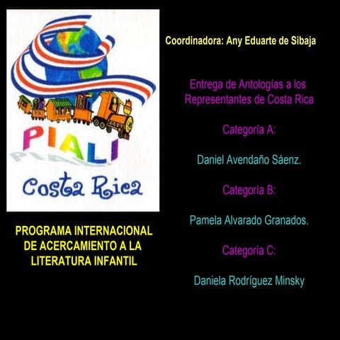 Piali entrega antologías | PPT