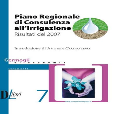 Piano Regionale Consulenza all'Irrigazione - risultati2007- introduzione a cu...