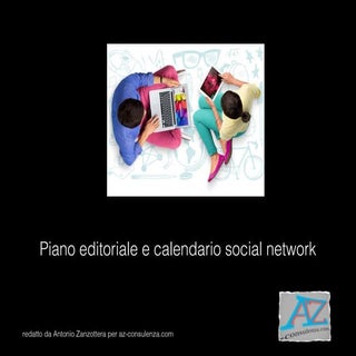  Piano editoriale social