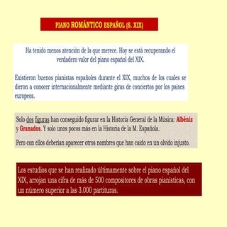 Piano romántico español